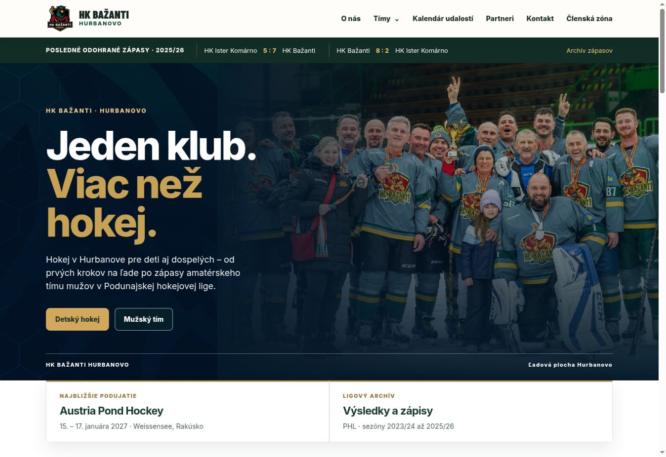Náhľad titulnej stránky hkbazanti.sk